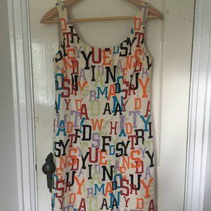 Vintage Cynthia Rowley Alphabet Dress